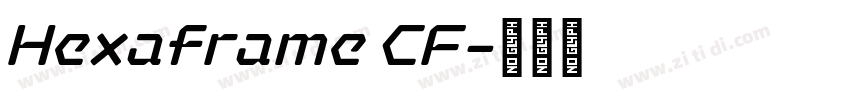 Hexaframe CF字体转换